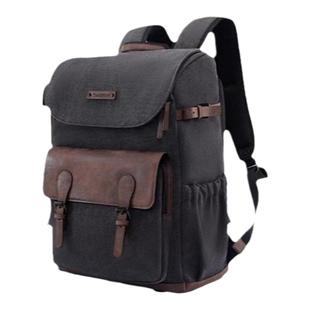 Cwatcun香港卡登复古双肩相机包男微单反长焦镜头收纳包户外防水防撞摄影包女适用索尼zve10佳能r10尼康富士