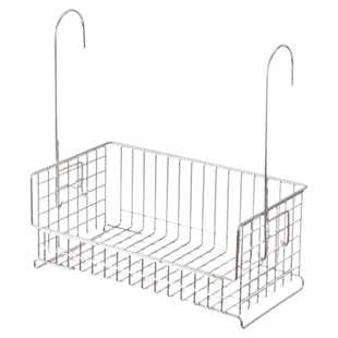 霜山304不锈钢浴室挂篮免打孔吊篮可叠加沐浴露收纳篮洗漱置物架