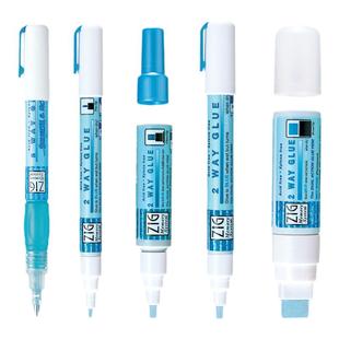 日本吴竹ZIG2way glue两用变色胶水笔学生DIY手工 信封 贺卡笔式