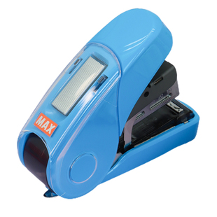 MAX美克司进口平脚省力订书机平针型HD-10FL3K迷你可爱小号学生用办公10号订书器可订32页外卖打包用带起钉器