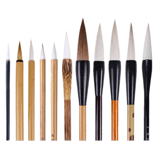 国画毛笔套装工笔画山水画写意绘画中国画墨汁毛笔初学专用水彩勾线笔学生小大白云国画笔全套画画工具