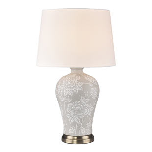 东方巴黎青花瓷“繁花”卧室床头灯高级感 陶瓷 轻奢台灯2025新款