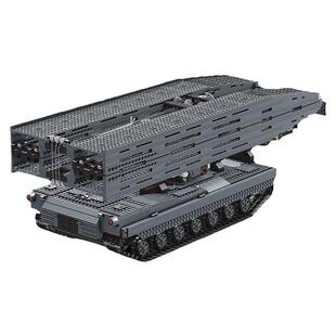 宇星模王旗舰店架桥车积木工程科技军事坦克大炮男孩积木高难度