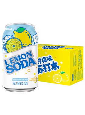 健力宝柠檬气泡水畅饮330ml*12罐