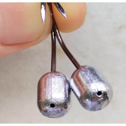 Bkk泥鳅铅头钩 2克 —15克泥鳅假饵钩防挂底大钩门强度高三角牙