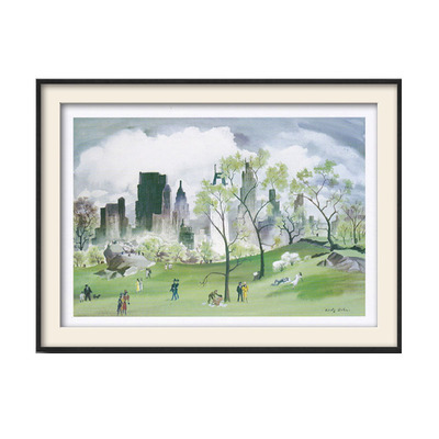 若奈挂画中央公园水彩画电箱装饰