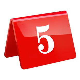 亚克力立牌双面桌号牌编号牌序号数字牌立式餐厅餐桌号码牌取餐叫号牌餐饮座位饭店餐厅创意取餐台卡桌牌定制