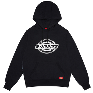 Dickies加绒卫衣女潮牌秋冬新品学生情侣保暖上衣男宽松长袖7029