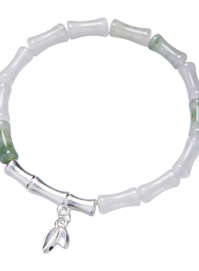 顺庆银楼女足银S990新中式手串