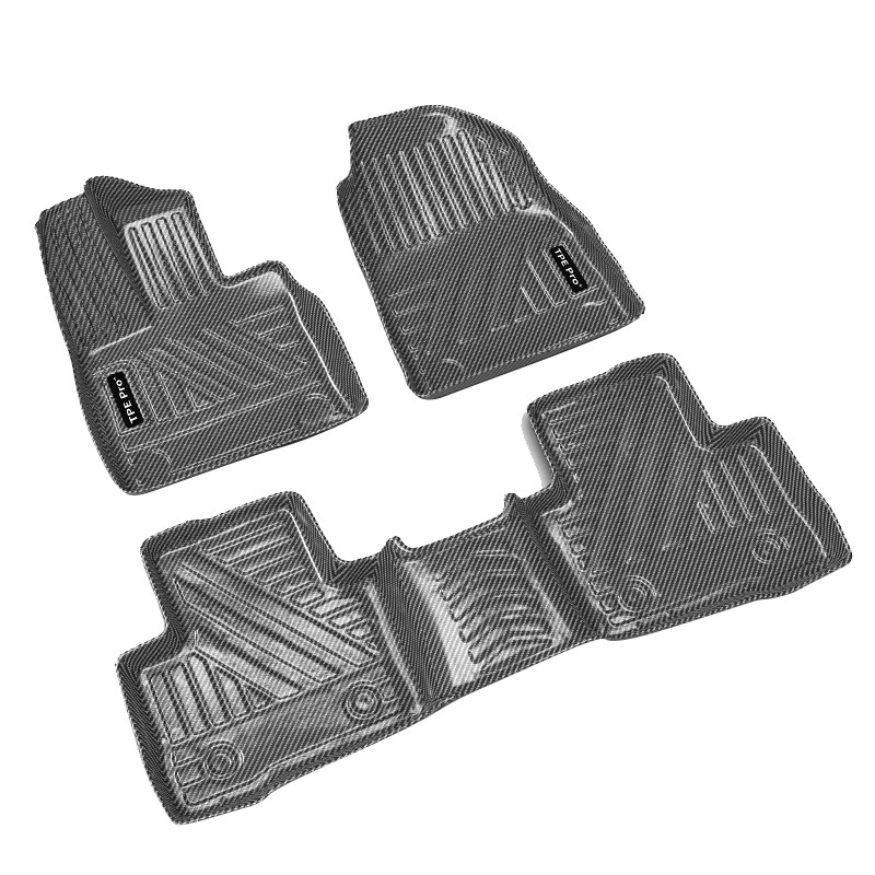 【新材质•碳纤纹】适用RAV4脚垫