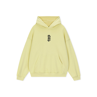 【蔡徐坤同款】BONELESS重磅卫衣胶浆B字印花情侣款连帽宽松秋冬