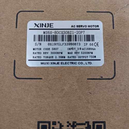 议价信捷750瓦伺服刹车电机MS6S-80CS30BZ1-20P7/MS6H-80CS30BZ1-