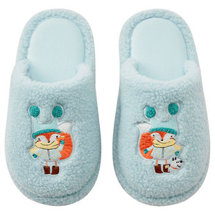 CallaAngel毛绒拖鞋秋冬保暖室内毛毛拖男女可爱情侣款家居棉拖鞋