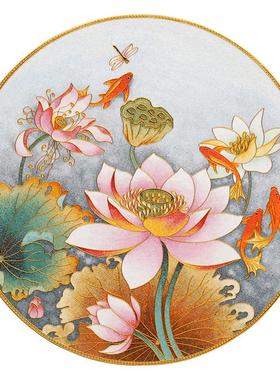 景泰蓝装饰礼物摆件诗翼铜新中式