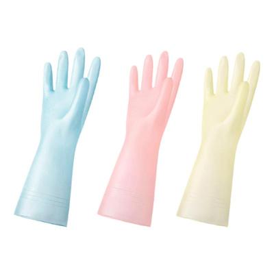 东方红夏天用的pvc洗碗手套女薄款厨房耐用型家务清洁洗衣服防水