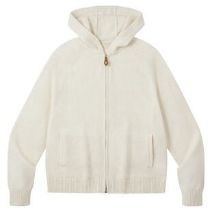 PSO Brand男装女装羊绒羊毛混纺老钱风毛线衣男连帽针织毛衣外套