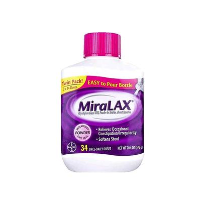 香港直邮美国进口MiraLAX聚乙二醇3350便秘冲剂578g