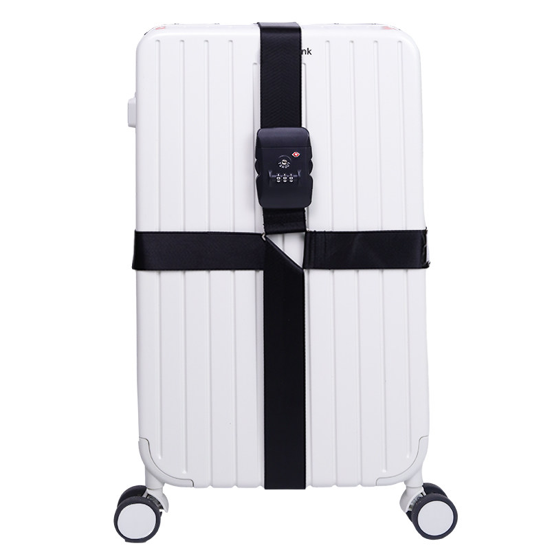 出国行李箱绑带密码锁十字打包带加固捆绑绳旅游托运拉杆箱防爆带