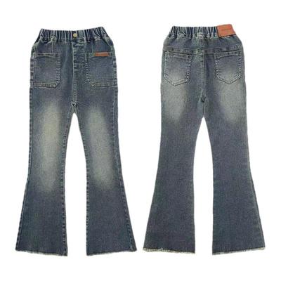 悠卡曼女童牛仔裤秋冬款加绒加厚