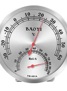 保仪100°C耐高温机械温湿度计