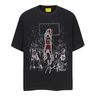 【球星合集】摇滚计划短袖T恤男款MJ詹姆斯库里罗斯三球夏季篮球