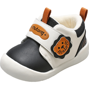 [断码捡漏]牧童宝宝鞋子冬季男软底学步鞋加绒保暖棉鞋卡通女童鞋