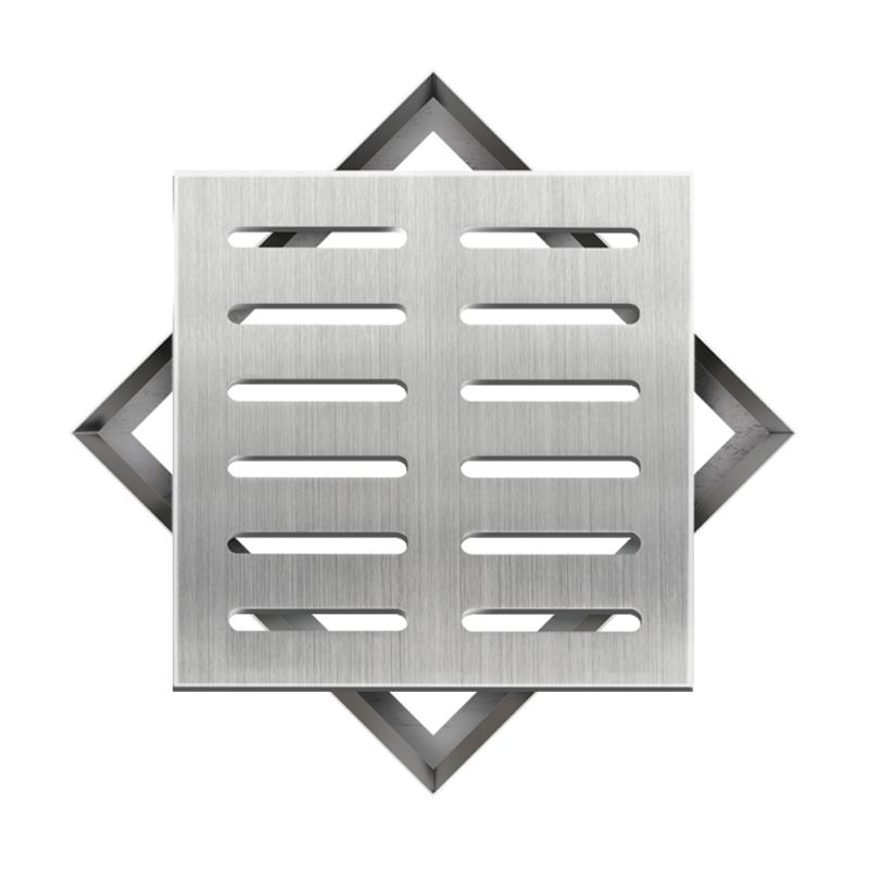 304不锈钢井盖雨水篦子排水沟盖板装饰方形防滑庭院地漏带框隐形