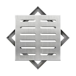 304不锈钢井盖雨水篦子排水沟盖板装饰方形防滑庭院地漏带框隐形