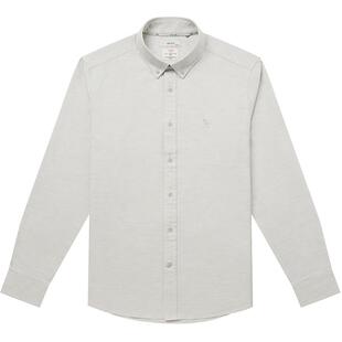 【商场同款】Hazzys哈吉斯男士羊毛混纺衬衫冬季休闲上衣