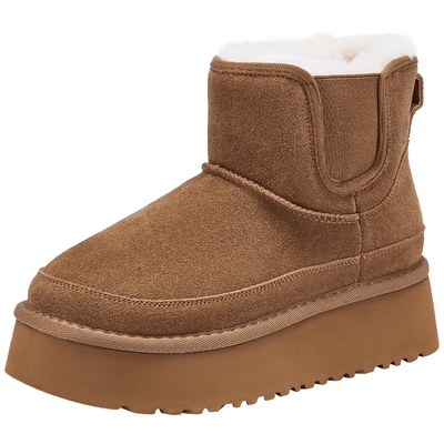 热风2025年冬季女士时尚休闲靴