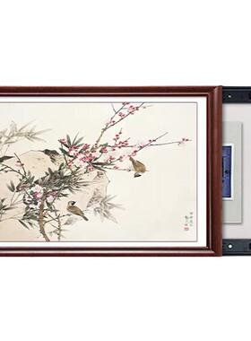 免打孔遮挡新中式风电表箱装饰画