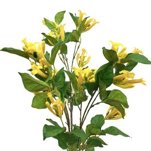 单只仿真炮仗花凌霄花客厅瓶插假花卉景观绿植园艺拱门藤蔓装饰品