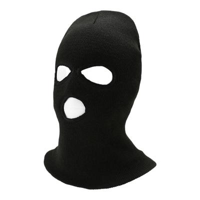 冬季巴拉克拉法帽子男加绒保暖头套摩托车防风面罩蒙面搞怪三孔帽