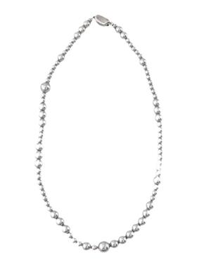 芈俪灰色施家同款珍珠锁骨链