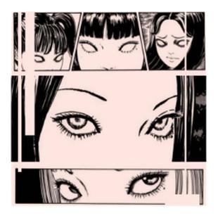 TLP反光车贴 川上富江伊藤润二Tomie漫画美女防水遮划痕即时贴纸