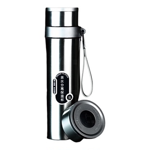 一键开盖车载保温杯2025新款男士车载茶杯高端不锈钢水杯茶水茶仓