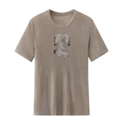 巨好看的气质小众夏季质感体恤女