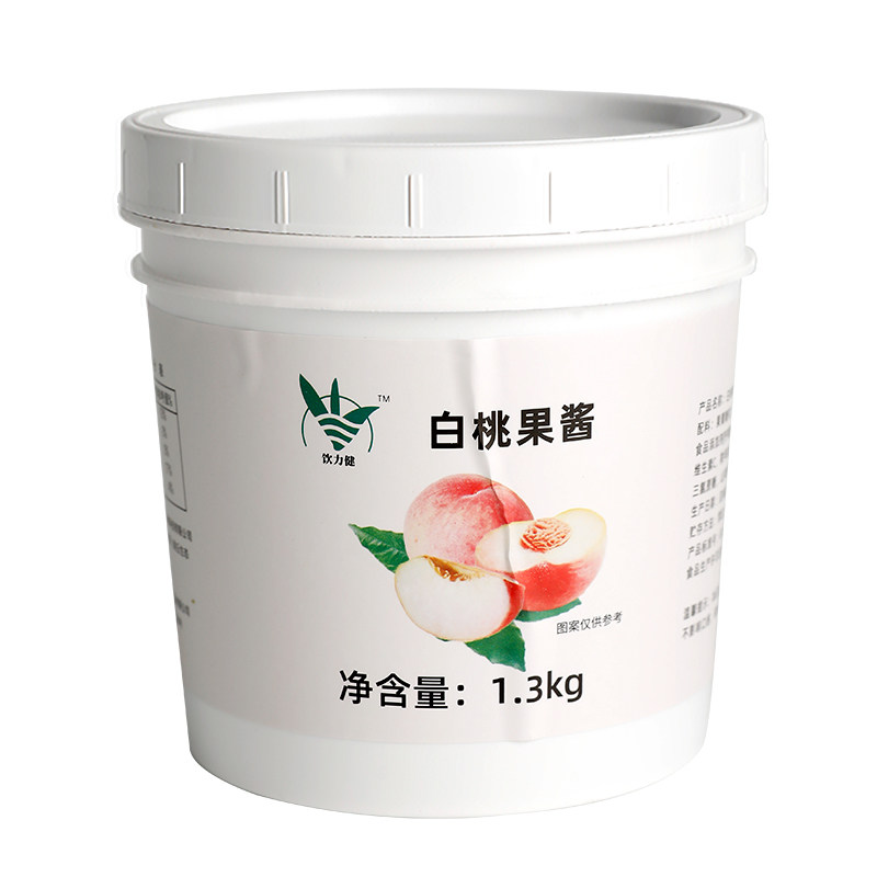 白桃果酱奶茶店专用果肉果粒原料