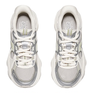 斯凯奇女鞋2025新款厚底老爹鞋闪穿运动鞋轻便减震休闲鞋 150526