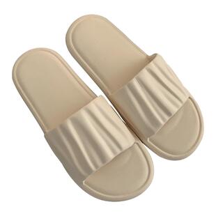 居家用防滑简约轻便eva拖鞋女夏季网红时尚褶皱软底室内洗澡凉拖