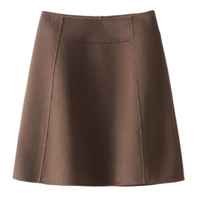 100%澳洲羊毛呢半身裙女2023新款