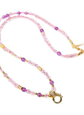 天然超七水晶项链佛牌挂链