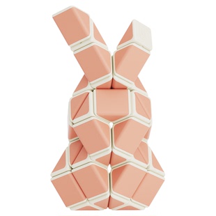 永骏爱心百变魔尺24段36段48段马卡龙色系小学生益智玩具思维训练