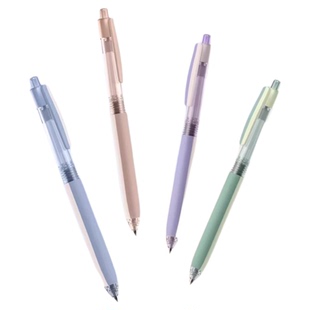 点石指间温柔软握双胶按动黑笔按压式速干中性笔高颜值初中生专用0.5子弹头大容量办公签字笔学生专用刷题笔