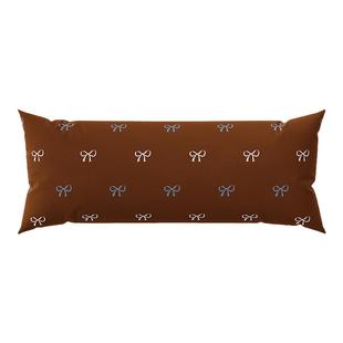 美拉德蝴蝶结少女心高级感午睡抱枕客厅沙发长条形靠枕套床上睡觉