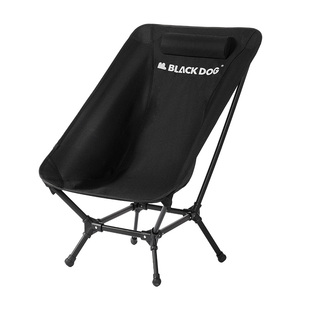 BLACKDOG黑狗户外高背月亮椅子折叠铝合金钓鱼导演椅露营沙滩便携
