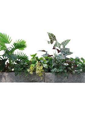 仿真绿植花排造景假花仿真花