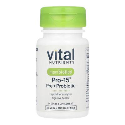 VitalNutrients合百益PRO-15优质益生菌50亿CFU肠胃健康肠道呵护