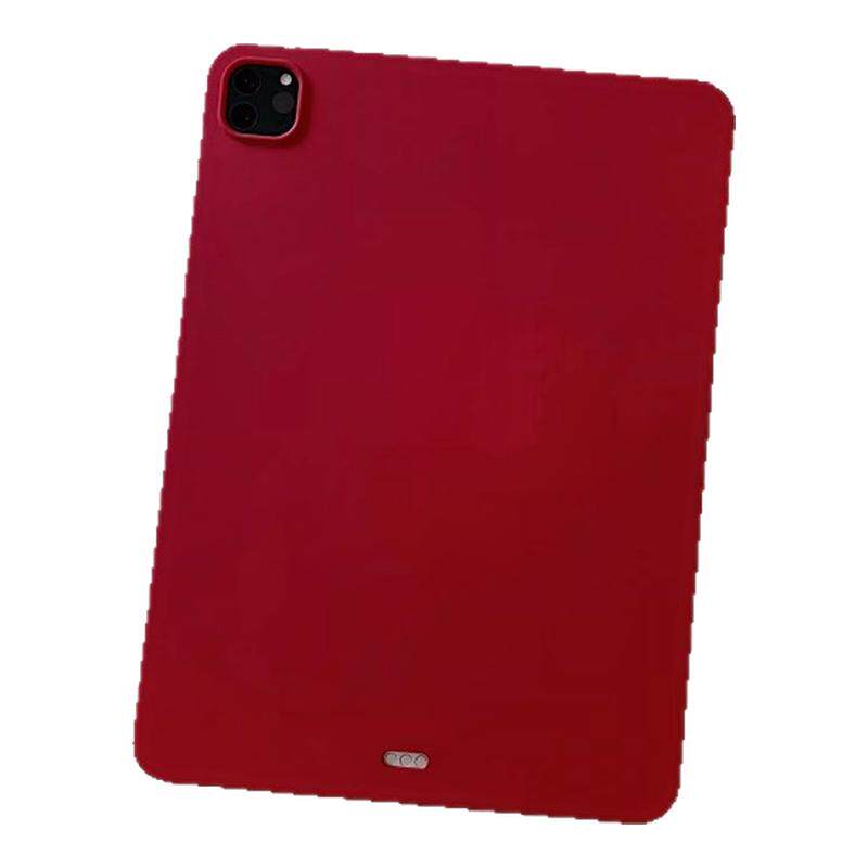 ins豆沙绿ipad10代保护套无盖pro11液态纯色无笔槽mini6迷你7平板air4/10.9寸单面超薄10.2硅胶