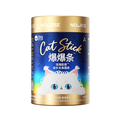 【囤货装】卫仕爆爆条主食猫条美毛爆毛磷虾鱼油营养猫零食
